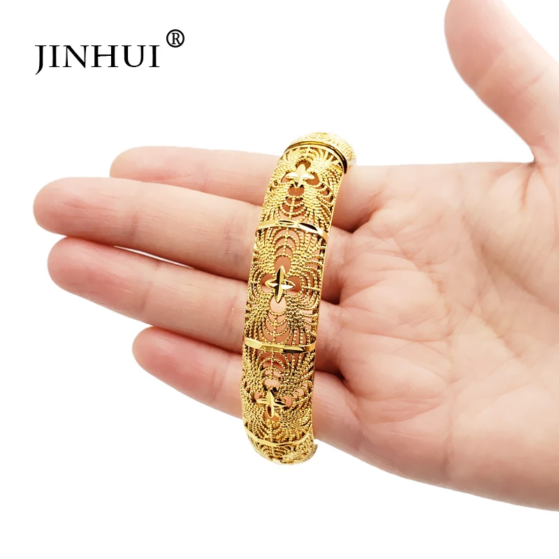 Jin Hui новинка модные женские роскошные золотые ювелирные изделия браслеты в
