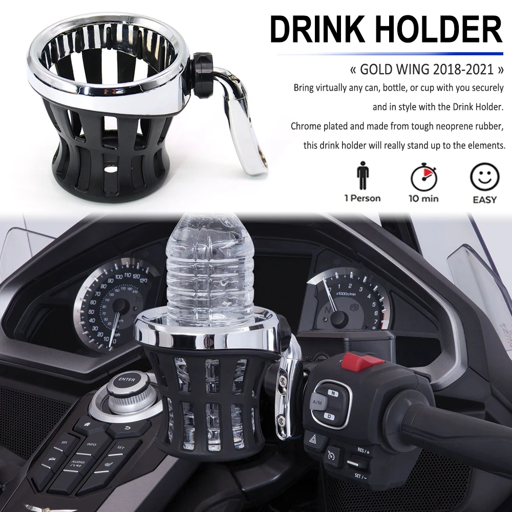 Gl1800 F6B 2018-2021 Motociclo Passeggero Bottiglia D'Acqua Bere Bere Tazza Maglia Supporto Cestino Staffa Per Honda Gold Wing Gl 1800