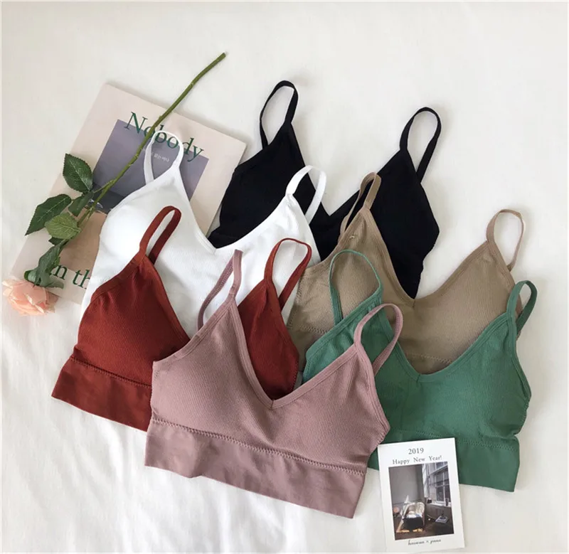 New fashion simple solid color student thread underwear bra beauty back bra tube top sports lingerie New fashion simple solid color student thread underwear bra beauty back bra tube top sports lingerie