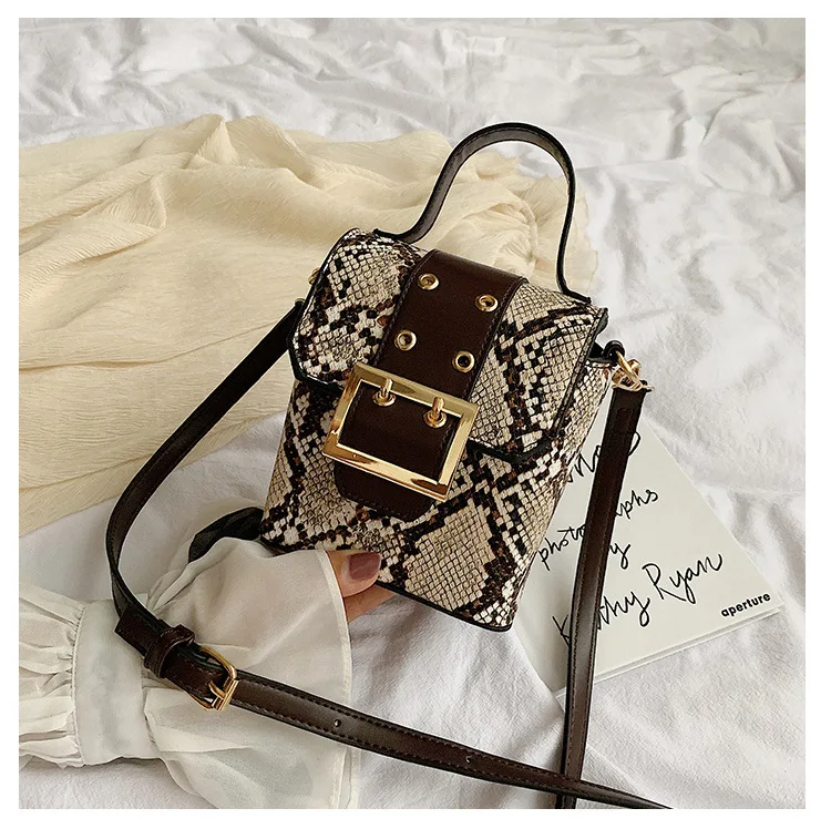 Серпантин коробка сумка через плечо сумка на ремне с пряжкой Топ-ручка сумки дизайнер змея плечо сумки через плечо для женщин Bolso Mujer
