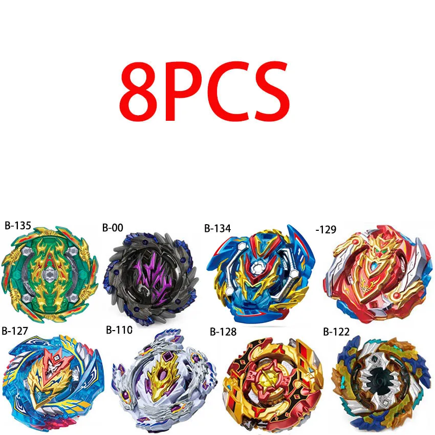 Новая комбинация Beyblade Burst набор игрушек Beyblades Арена Bayblade Metal Fusion 4D с пусковым устройством спиннинг топ игрушки - Цвет: 8pcs