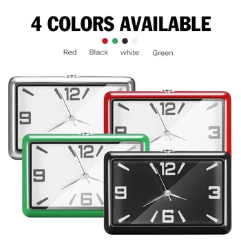 

Car Clock Quartz Watch Auto Interior Stick-On Clock Dashboard Time Display Clock In Car Accessories Clocks For Car Gauges Clocks