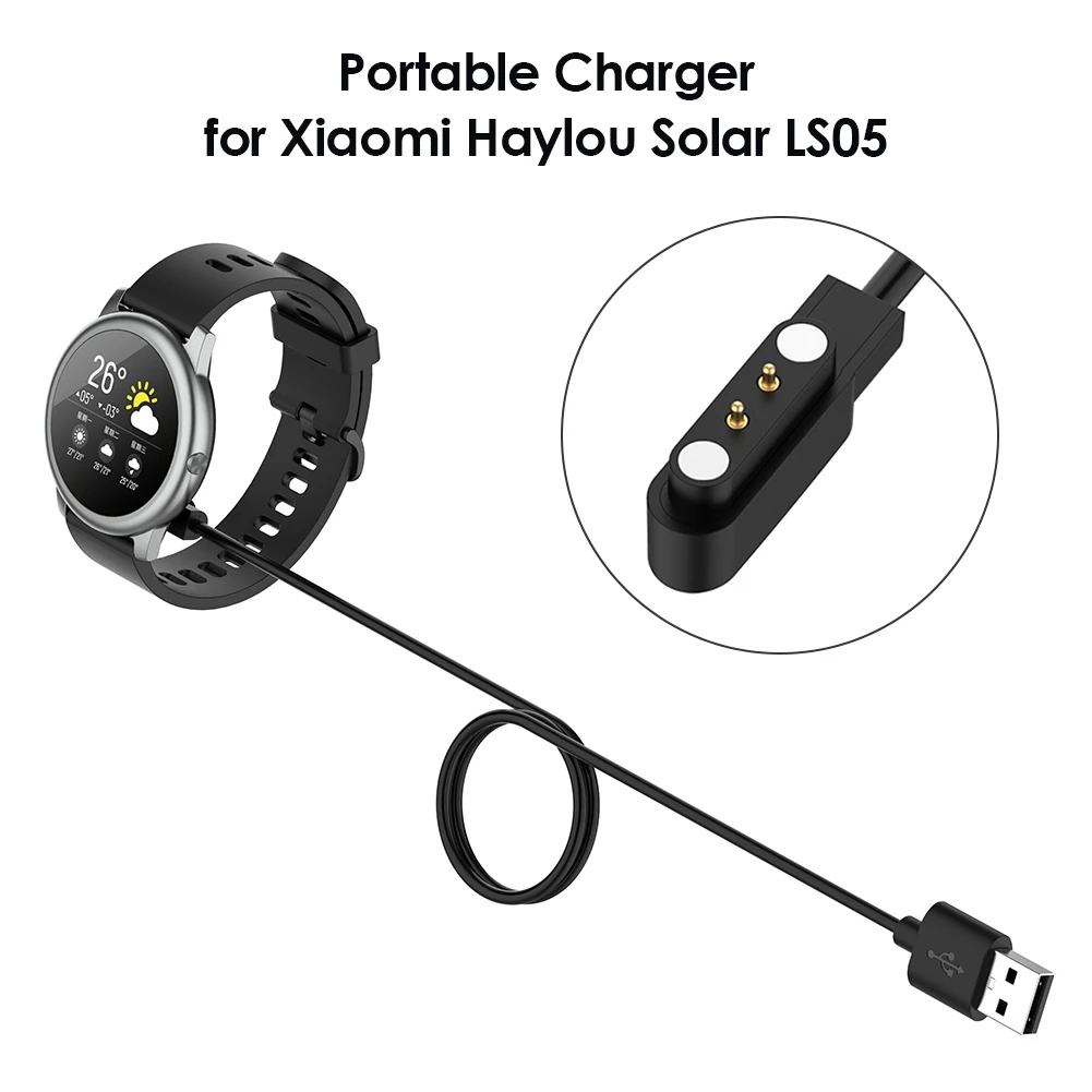 Зарядное устройство USB 60/100 см для Xiaomi Haylou Solar LS05 кабель быстрой зарядки
