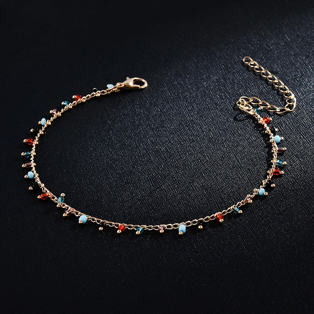 Fashion Ankle Bracelets Anklets for Women Beach Accessories Ankle Bracelet Stainless Steel Leg Bracelet Sandals Foot Jewelry