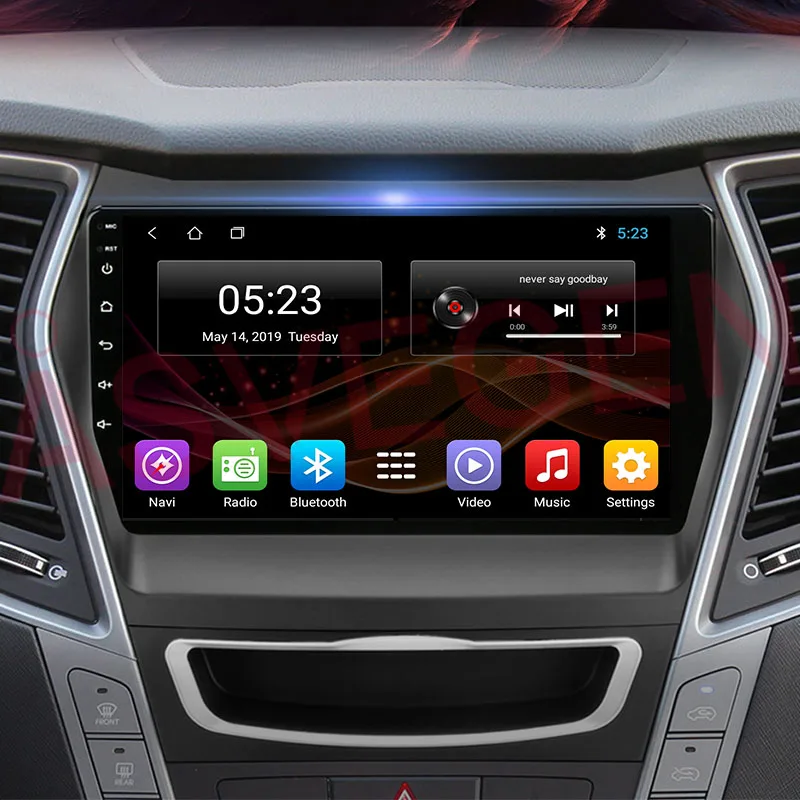 Автомобильные мультимедийные проигрыватели на Android 8,1, автомобильное радио, GPS-навигация, стерео, музыкальное аудио, для Hyundai Santa Fe IX45, интеллектуальный навигатор (art.: 3a35494fce6) - 3a35494fce6