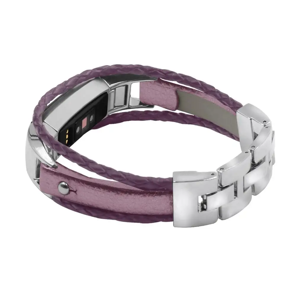Кожаные повязки для Fitbit Alta Регулируемая металлическая пряжка аксессуар Браслет