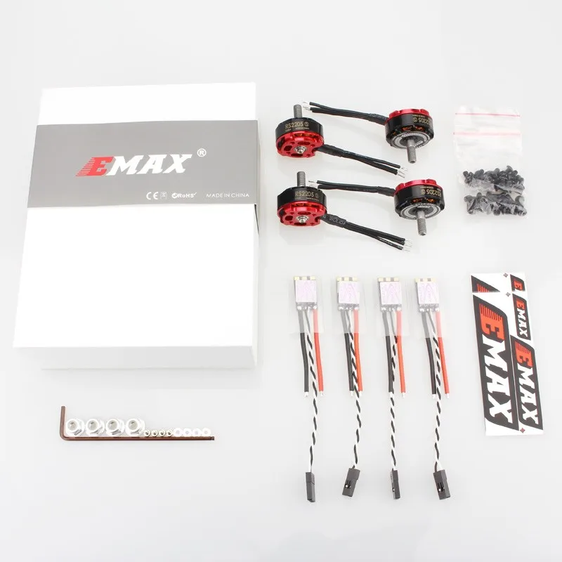 EMAX 4 шт RS2205S 2300KV 2600KV бесщеточный мотор с 4 шт Bullet 30A BLHELI_S 2-4S DSHOT Combo для RC FPV Racinig Drone