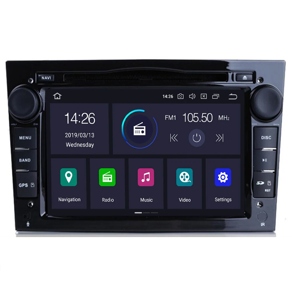 

Android 9.0 4 +32G 8 core IPS screen DSP 2 DIN Car GPS For opel Vauxhall Astra H G J Vectra Antara Zafira Corsa DVD PLAYER