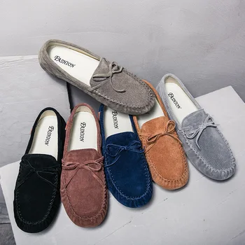 

Mens Suade Shoes Casual Men Handmade Leather Shoes Moccasin Men's Loafers Slip On Driving Shoes Sapato Masculino Zapatos Hombre