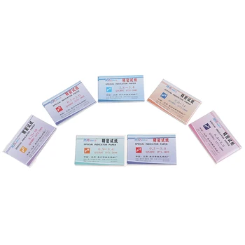 

80 Strips PH Acid Range 6.9-8.4/9.0-14/8.2-10/0.5-5.0/6.4-8.0/3.8-5.4 PH Paper Water Litmus Alkaline Paper Indicating Test Kit