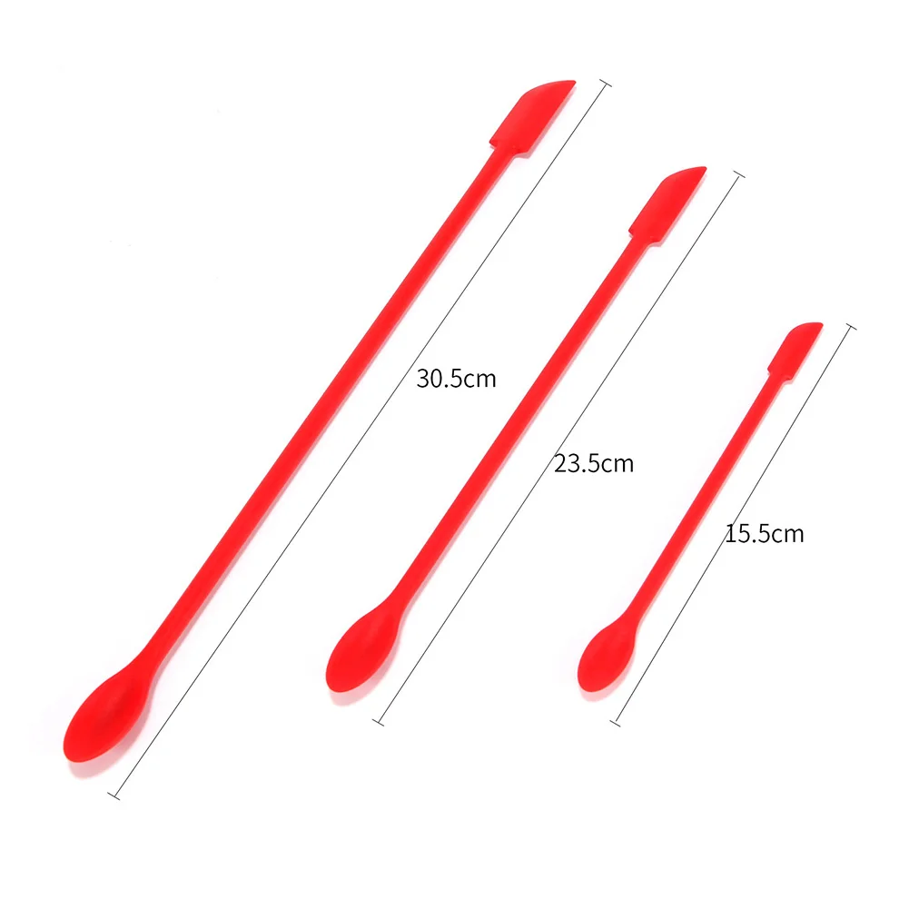 Flexible Silicone Scraper Reusable Beauty Kitchen Safe Last Drop Spatula Makeup Brushes Face Mask Brush Beauty Tools S/M/L