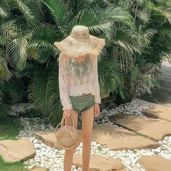 

Swimwear For Women Separate Swimsuits Woman 2019 Swimsuit Two Pieces Swimming Costume Korean Push Up Lace High Waist Bikini