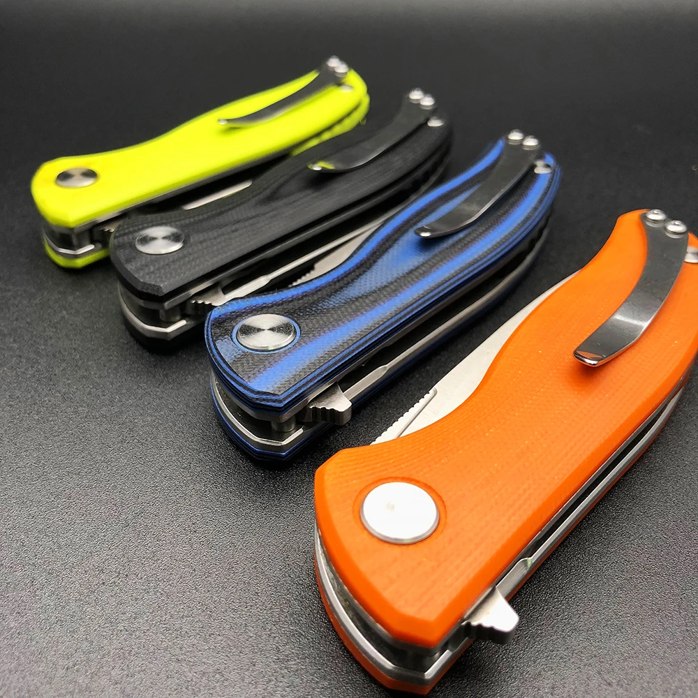 Online BMT oso F3 cuchillo plegable Flipper combate al aire libre bolsillo G10 cuchillos caza táctica supervivencia Camping EDC rescate Multi herramientas