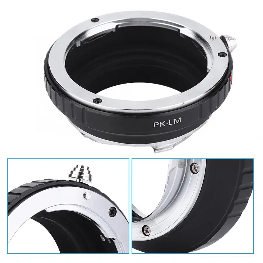 Metal Lens Adapter Ring for PK Mount Lens to Fit for LM Mount Camera Compatible for TECHART LM-EA7 Automatic Ring Use