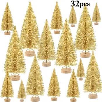 

Mini Christmas Tree Artificial Decorative Tabletop Ornament Xmas Desk Decoration