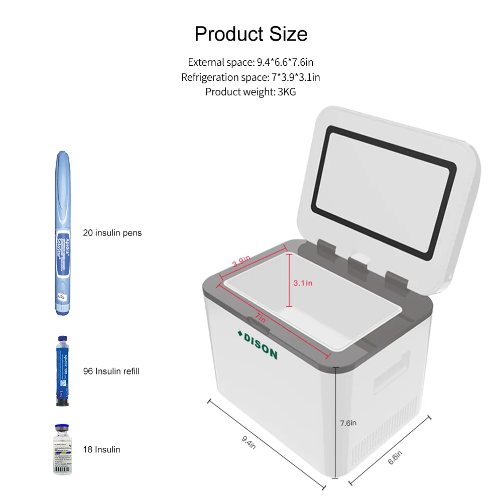 Dison мини-контейнер для крови на батарейках, медицинская коробка для перевозки вакцин с сертификатом CE, функцией Wi-Fi