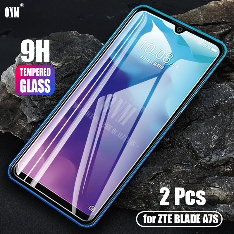 2 шт закаленное стекло для zte Blade A7S протектор экрана 2.5D 9H Премиум Закаленное