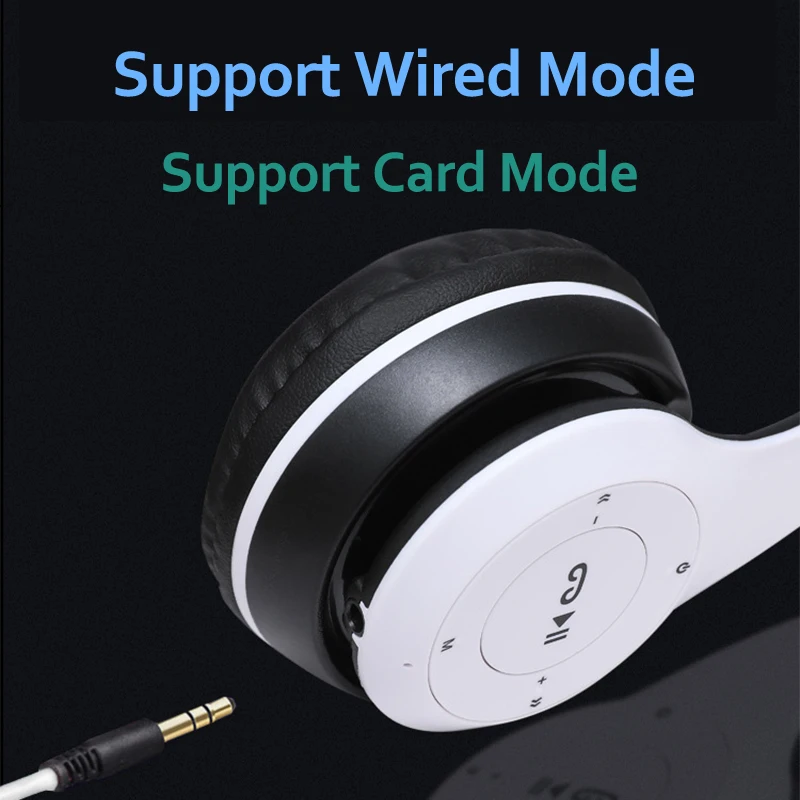 P49 HIFI Stereo Foldable Wireless Headphones Bluetooth Headset with mic support TF card For mobile xiaomi iphone sumsamg tablet