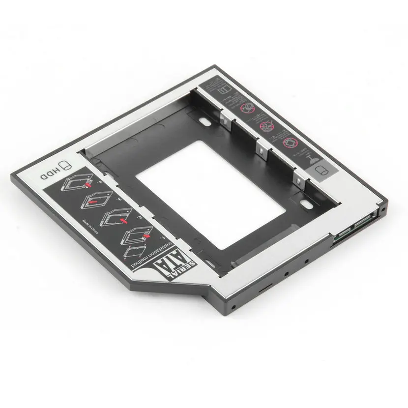 Универсальный 2,5 2nd 9,5 мм Ssd Hd SATA жесткий диск HDD Caddy адаптер отсек для Cd Dvd Rom Оптический отсек