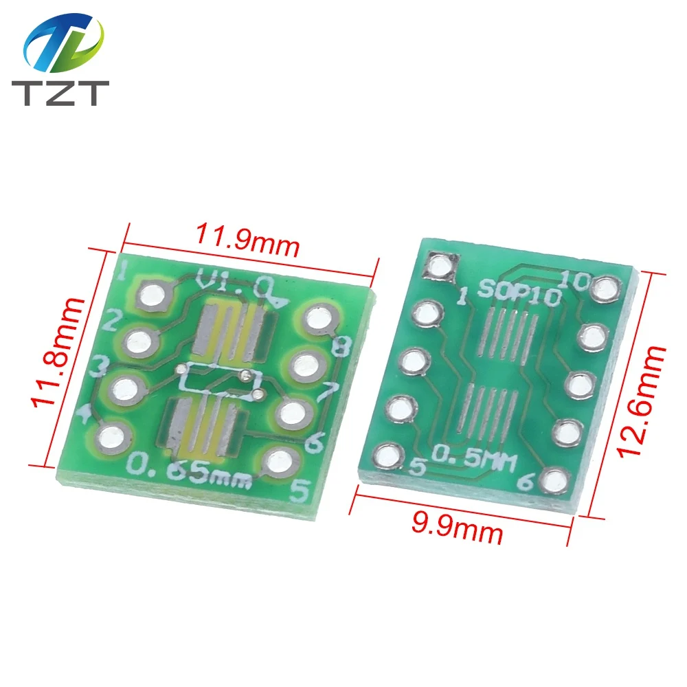 TZT 7 шт. = 7 значение* печатная плата комплект SMD поворот к DIP SOP MSOP SSOP TSSOP SOT23 8 10 14 16 20 24 28 SMT к DIP