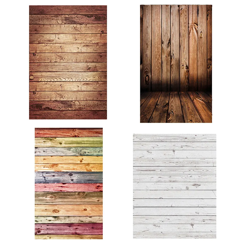 

0.9X1.5m Light Brown Wood Floor Photography Backdrops Photo Booth Backgrounds for Photography Studio Decor
