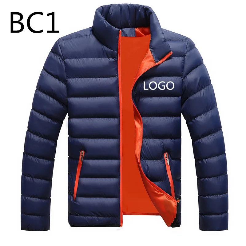 

BC1 New Men's Duck Down Jackets Printed Custom Velvet Male Winter Warm Fleece Unisex Man MC Light Slim Duck Casual Large M-6XL