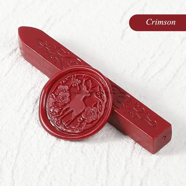 24 Colors Flower Seal Wax DIY Card Invitations Envelope Retro Wax Seal Stamp Wax Seal Magic Arrow Pattern Wax Stick With Wick Crismon
