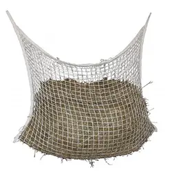 Плетеная нейлоновая подвесная переносная сумка для сена для Кормления лошадей с небольшим отверстием, износостойкая, для крупного