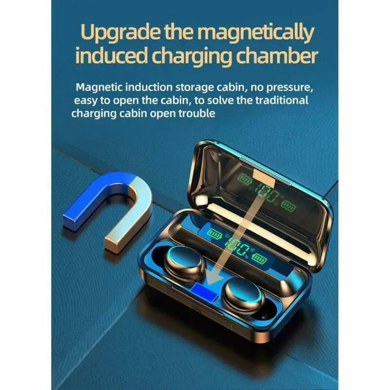 Portable Bluetooth 5 0 Headset TWS Wireless Earphones Mini Sport Stereo Bass Fitness Earbuds For iPhone Android iPad PC MP3