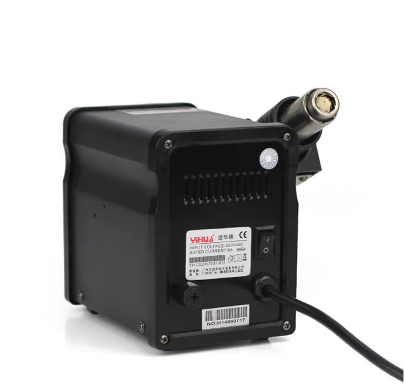 YIHUA 898BD+ 2 в 1 цифровой дисплей паяльная станция для распайки SMD Электрический паяльник+ фена паяльная станция