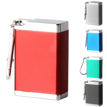 

Mini Portable Ashtray Cigarette Keychain Outdoor Useful Travel Pocket Smoking Ash Tray with Lid Key Chain For Men