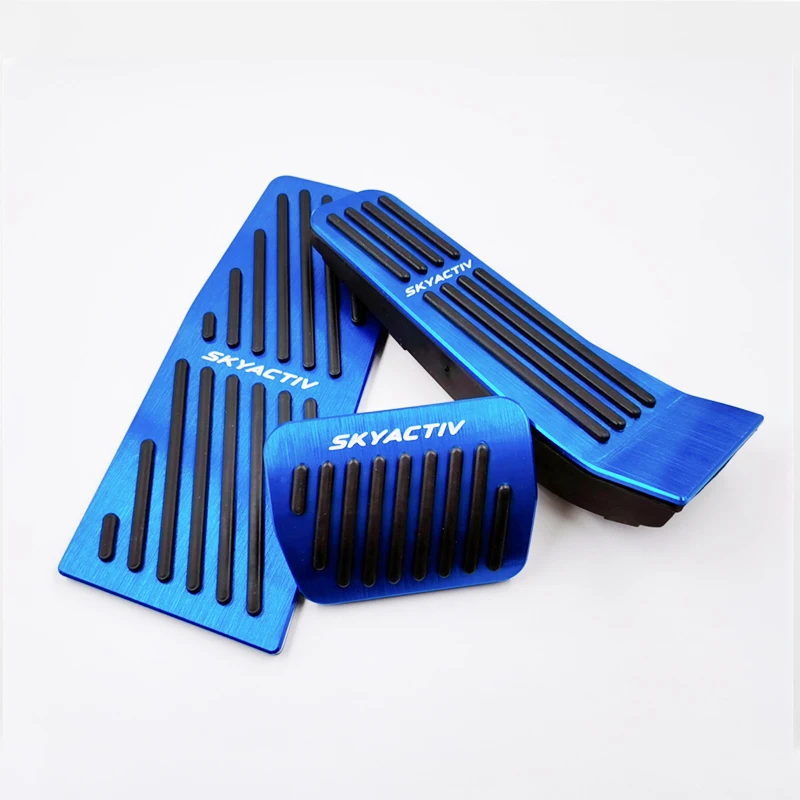 

For Mazda 3 Axela CX-30 2019 2020 Car Accelerator Fuel Brake Pedals Clutch Pedals Foot Rest Pedals Plate Cover Pads Accessories