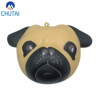 

Kawaii Dog Face Bread Squishy Slow Rising PU Toys Phone Strap Charm Pendant Squishes soft Scented Kid Toy Gift 11*8CM
