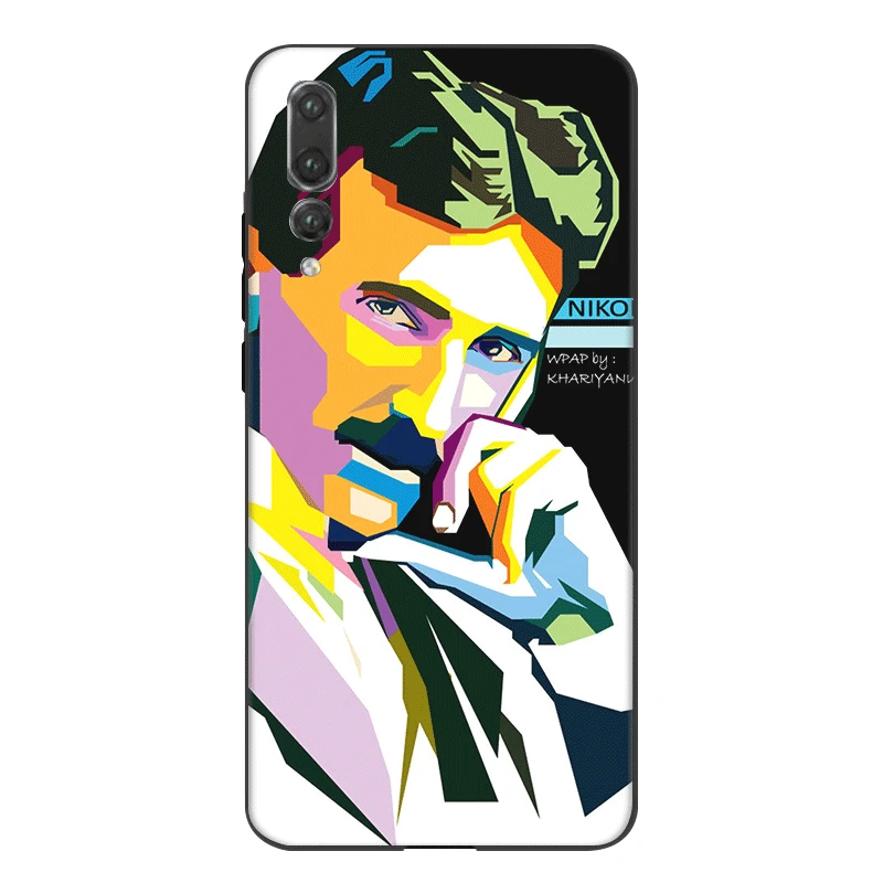 Мобильный Силиконовый чехол для телефона для huawei Honor Note 9X вид 20 8 9 10 Pro Lite 8X 8C 7X 7C 7A 6A крышка Никола Тесла