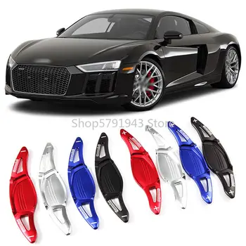 

2PCS Car Alloy Add-On Steering Wheel DSG Paddle Shifters Extension For Audi R8 2016-2018
