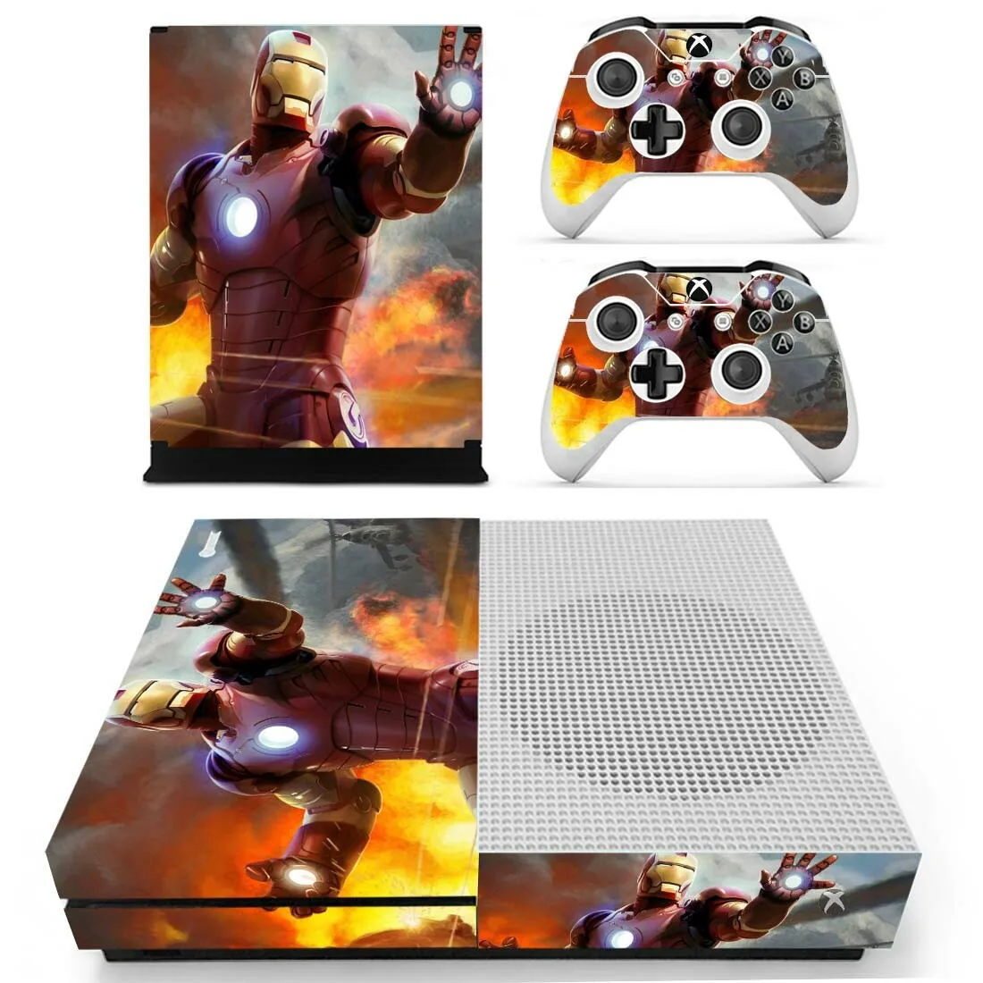 Мстители Железный человек кожа Наклейка Обложка для Xbox One S консоли и контроллеры для Xbox One Slim Skins наклейка s винил