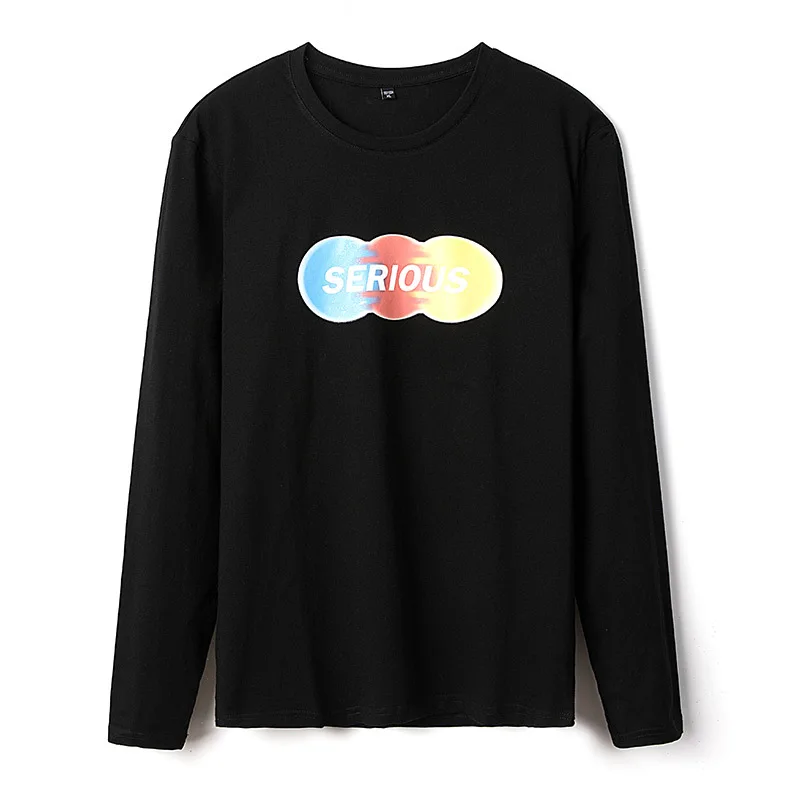 Autumn New Long Sleeve T-shirt for Men Casual Printing Loose-necked Bottoming Shirt Autumn New Long Sleeve T-shirt for Men Casual Printing Loose-necked Bottoming Shirt
