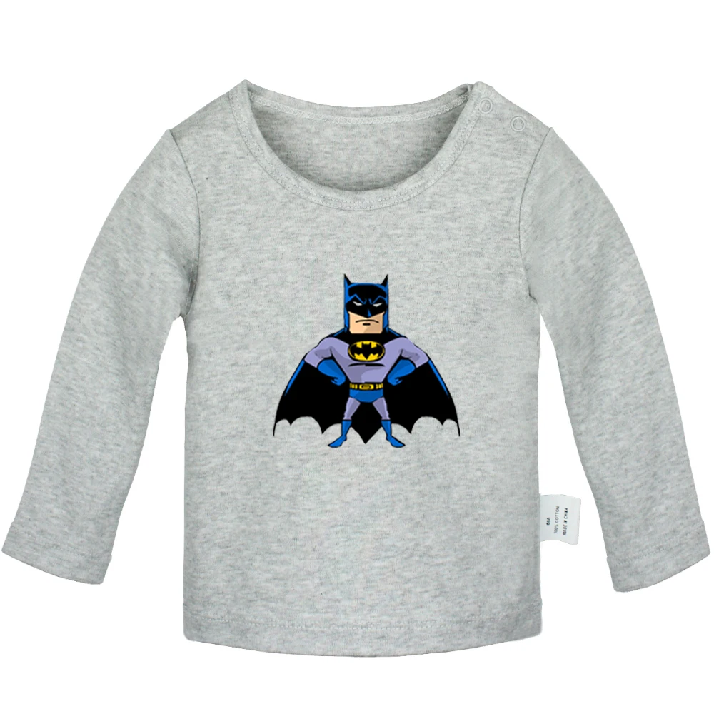 JbBabyYG541C DC Superhero Брюс Уэйн с Бэтменом, клоуном Jack для новорожденных, футболки для малышей, детей ясельного возраста Графический однотонные Цвет футболка с длинными рукавами Топы - Цвет: JbBabyYG541C