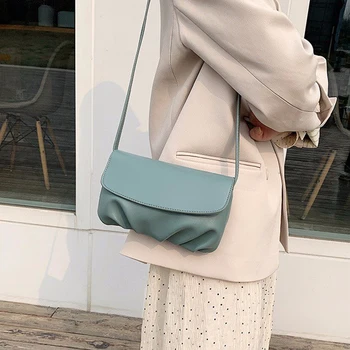 

Textured Shoulder Bag Western Style Small Cute Female Dumpling Bag Waterproof And Stain-proof Frill Fashion Women Crossbody Bags