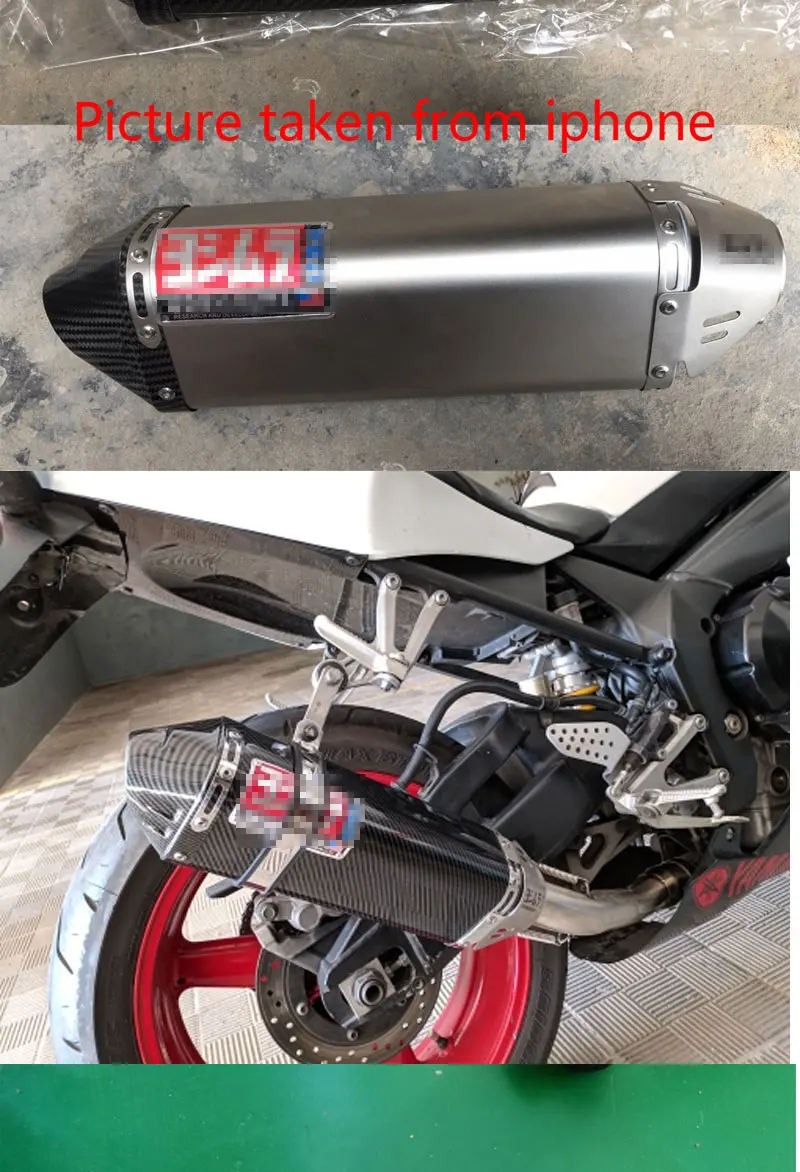 Мото rcycle Yoshimura мото rcycle выхлопная escape moto глушитель труба для Kawasaki Yamaha Honda KTM z800 ninja250 R6 с db killer