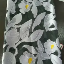 Жаккардовая парча ткань в черном цвете Новое поступление жаккардовая парча ткань с тюлем блузка DHL02