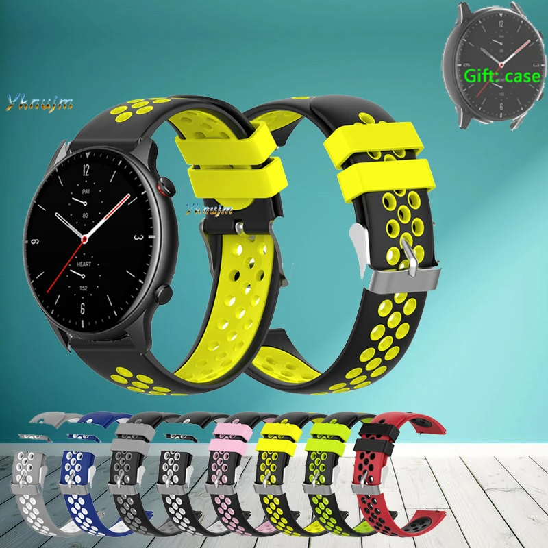 Ремешок силиконовый для Huami Amazfit GTR2 сменный Браслет часов 2020 дюйма защитный чехол
