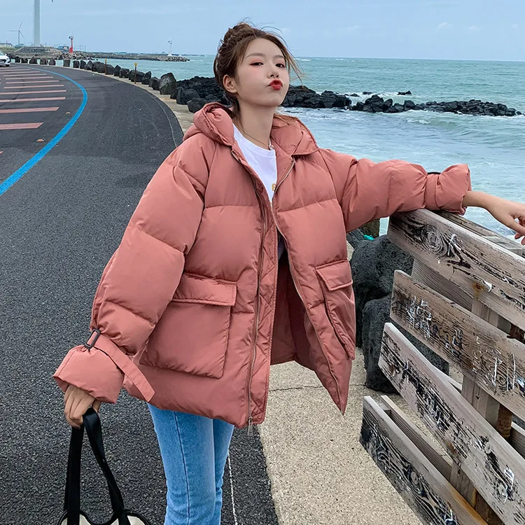 

Photo Shoot Cotton Coat Women's Autumn & Winter Cotton-padded Jacket 2019 New Style Korean-style Loose-Fit down Coat Students Ho