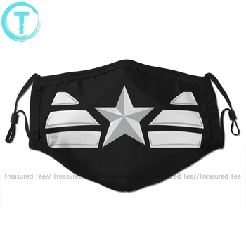 

Capitan America Mouth Face Mask Captain Oh My Captain Facial Mask Fashion Funny with 2 Filters for Adult