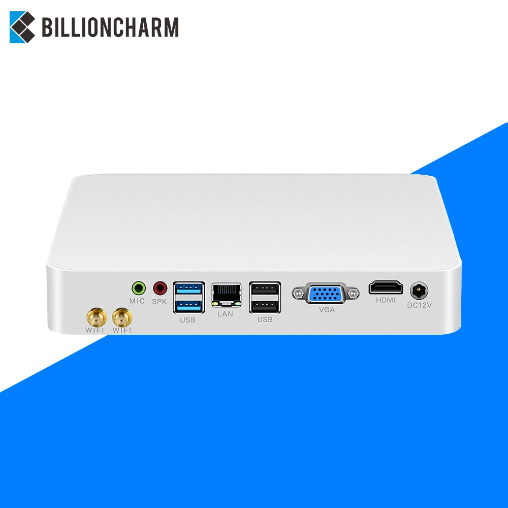 Intel Core Процессор Мини ПК i7 7500U i5 7200U i3 7100U компьютер 300 м WiFi HDMI VGA 6 * USB Windows 10 Linux Ubuntu