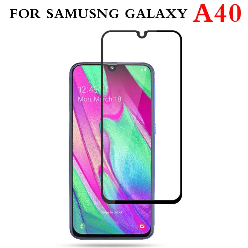 Оригинальное закаленное стекло 9D для samsung Galaxy A40 A 40 защитная пленка экрана YA40
