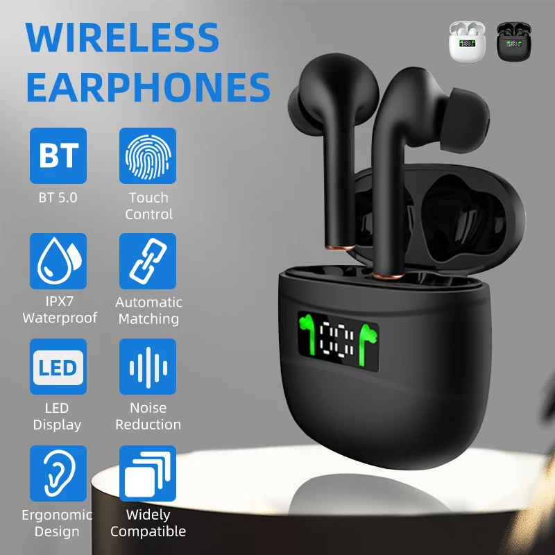 TWS стереонаушники True J3 PRO с поддержкой Bluetooth 5 0 и функцией шумоподавления|Наушники