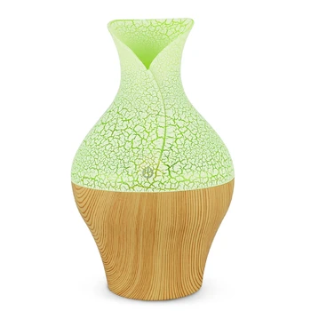 

Electric Aroma Essential Oil Diffuser Ultrasonic Air Humidifier With Wood Grain 7 Color Changing Led Lights For Home Office Ligh