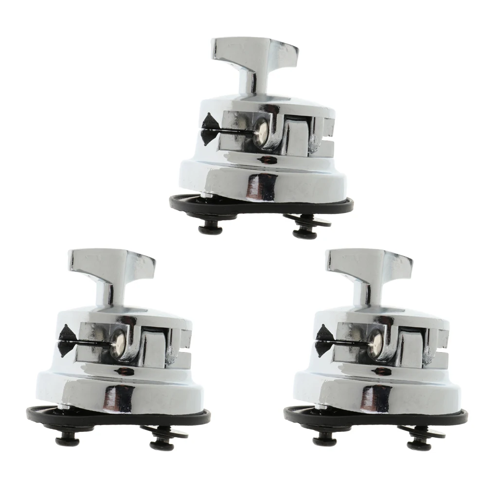 3pcs Drum Set kit Holder Base Mount Bracket for Drummer Percussion Accessory
