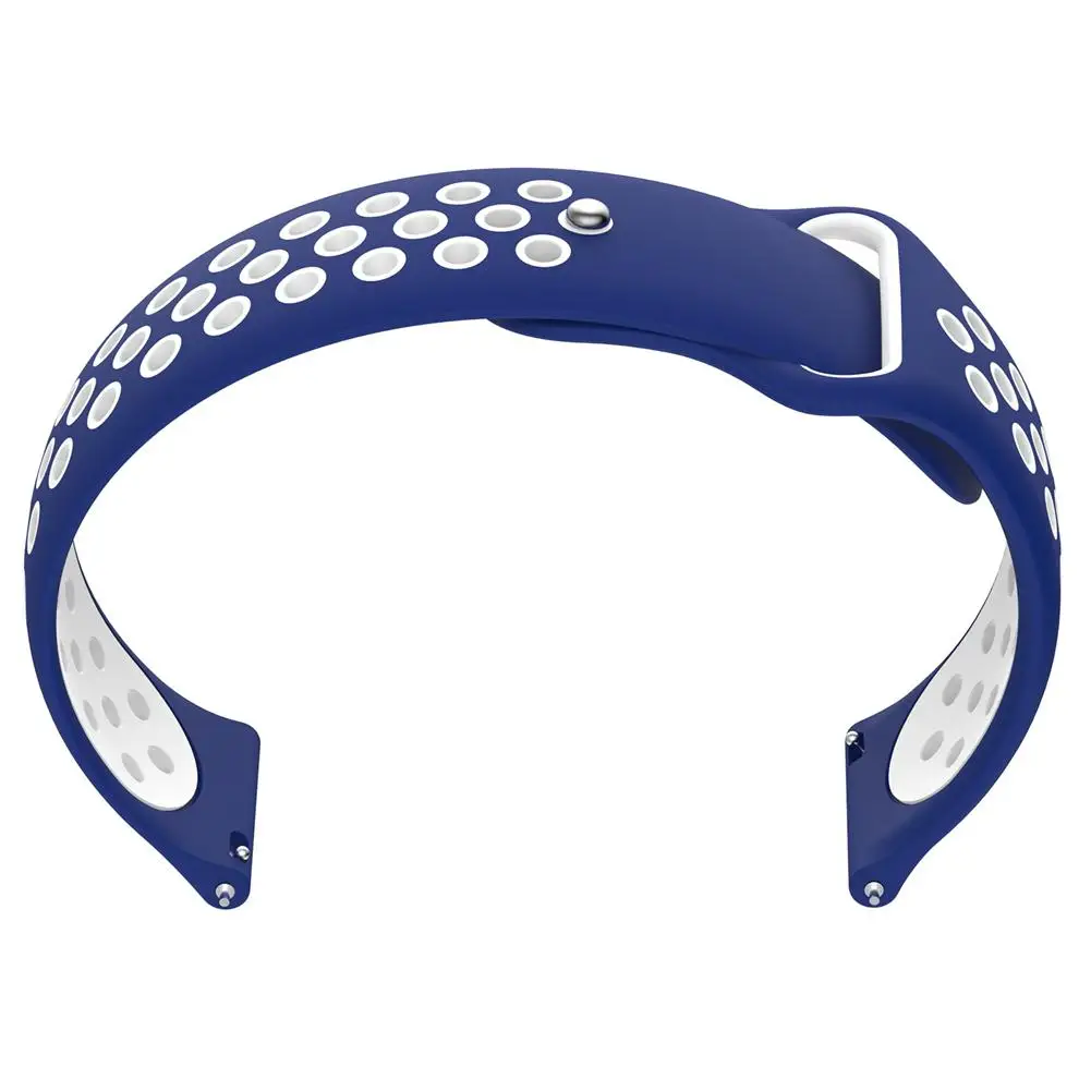 12 20 мм двухслойный силиконовый ремешок для часов Huami Amazfit Bip A1608 сменный ремешок на запястье браслет аксессуары - Цвет: 12